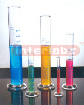 CYLINDERS, MEASURING, GRADUATED, BOROSILICATE GLASS